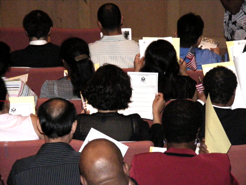 just before the Oath of Allegiance at the Museum