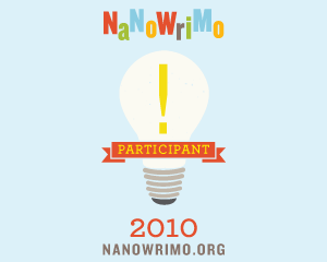 NaNoWriMo participant badge 2010