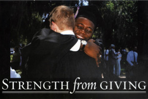 Strength in Giving postcard from SCAD