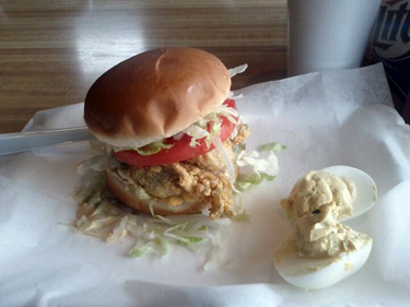 Saws BBQ Avondale Oyster Sandwich