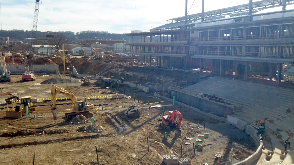 Regions Field under construction on January 19, 2013